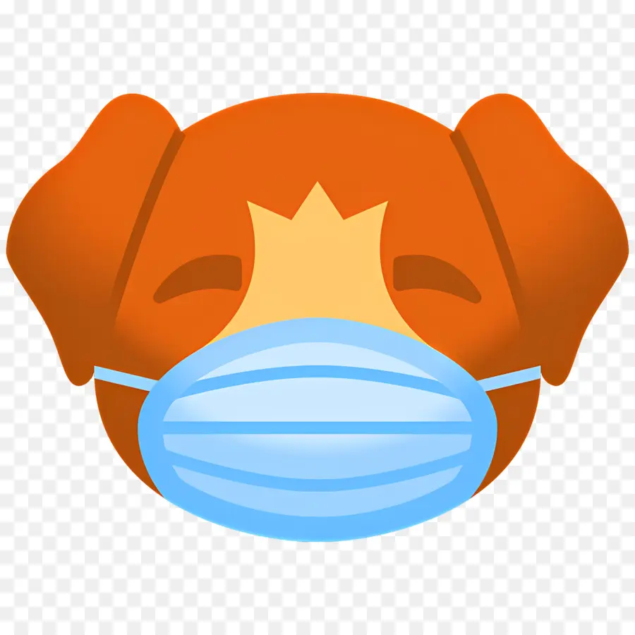 Emoji De Chien，Chien Masqué PNG