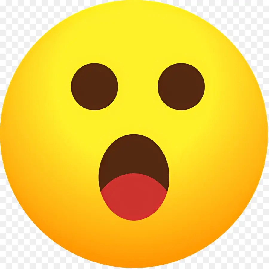 Emoji Choqué，Visage Choqué PNG