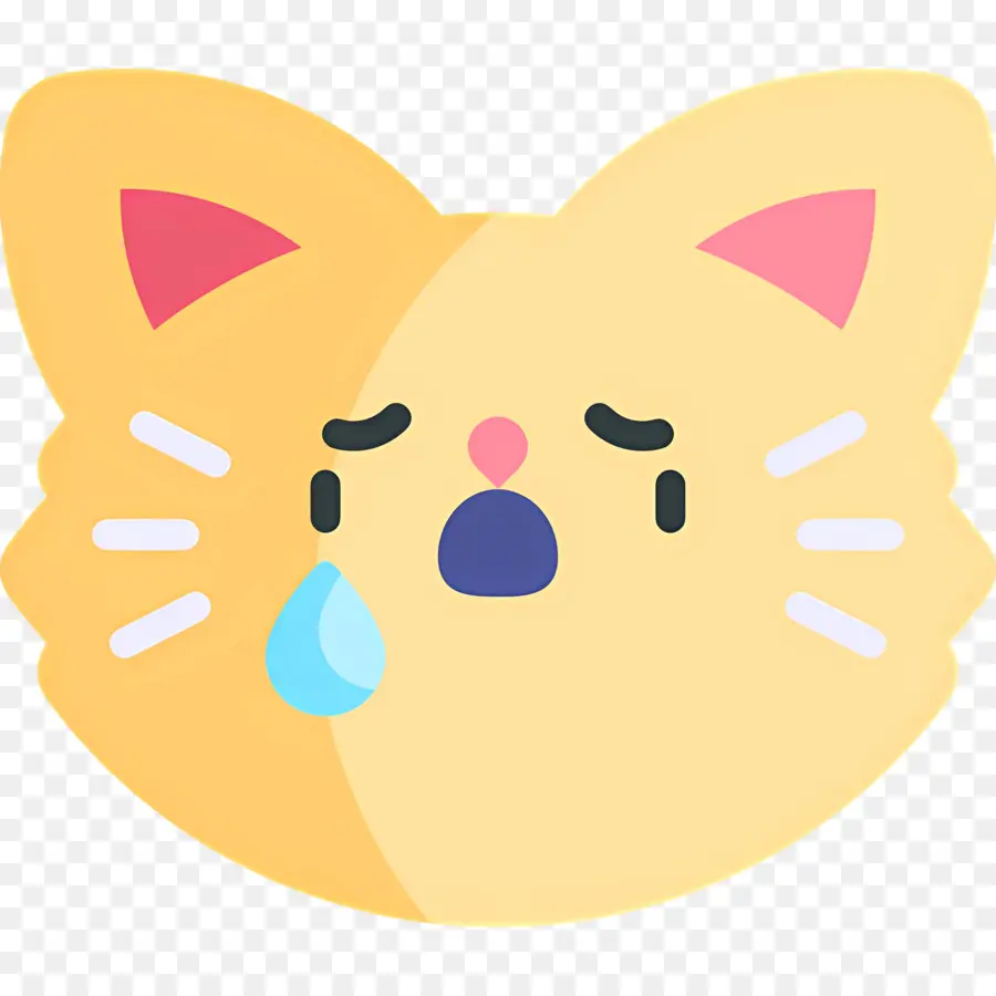 Chat Emoji，Chat Qui Pleure PNG