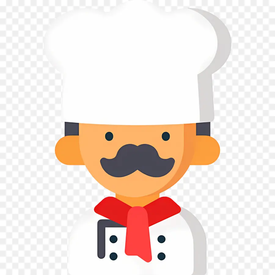 Cuisinier，Chef Avec Moustache PNG