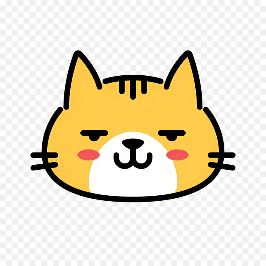 Chat Emoji，Embrasser Un Chat PNG