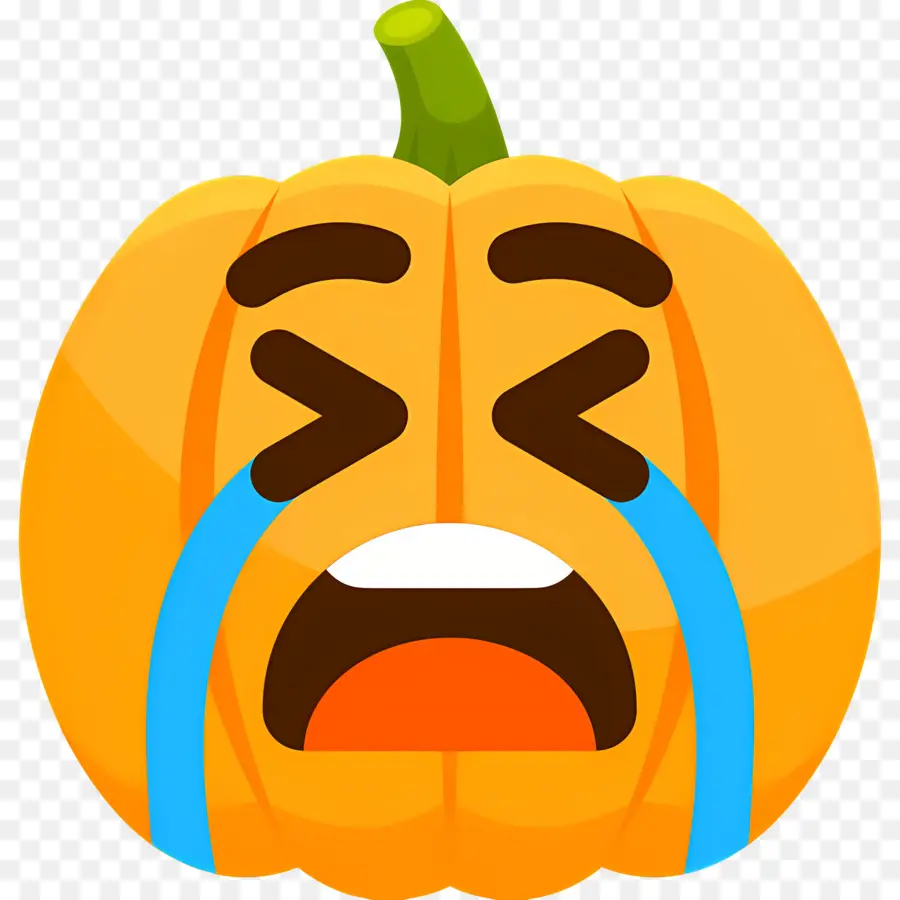 Emoji Qui Pleure，Citrouille Qui Pleure PNG