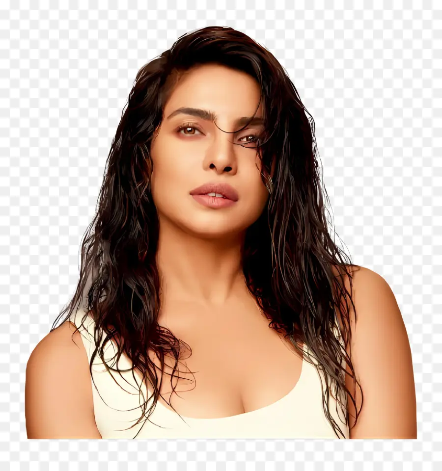 Priyanka Chopra Jonas，Femme Aux Cheveux Mouillés PNG