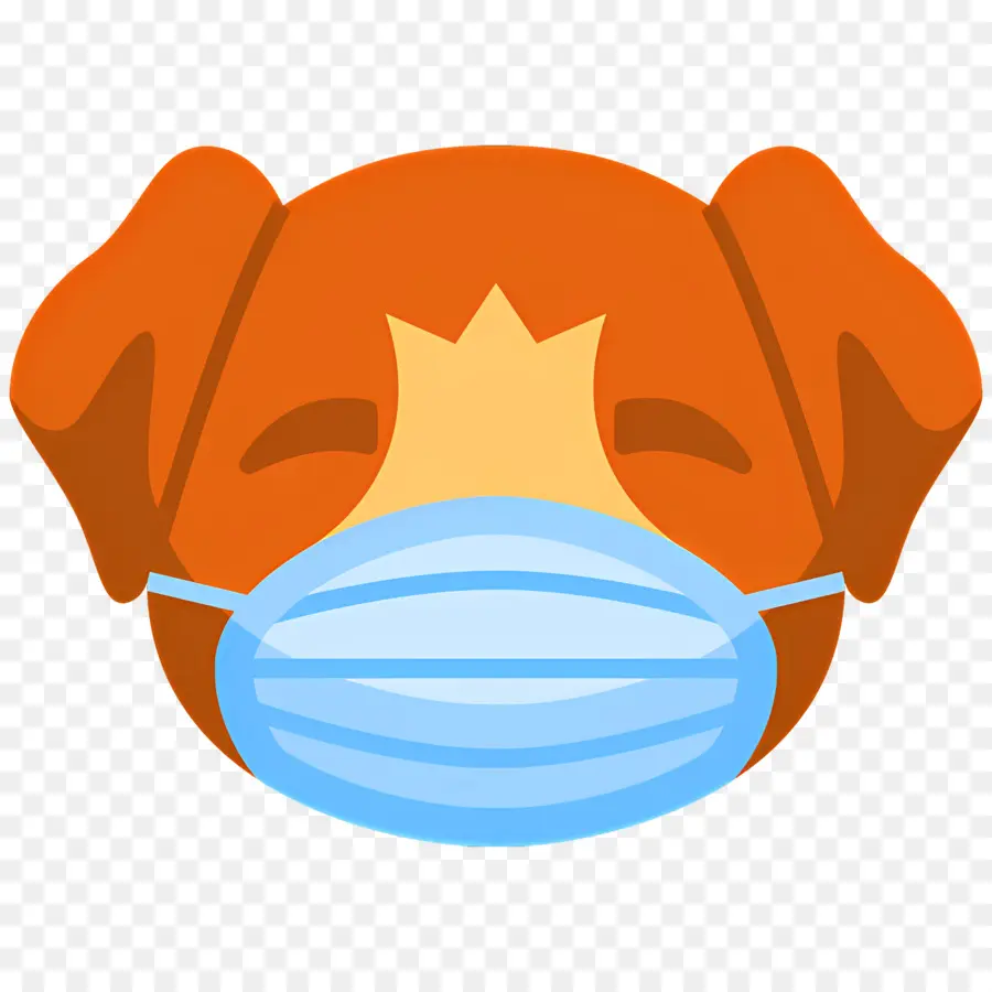 Emoji De Chien，Chien Masqué PNG