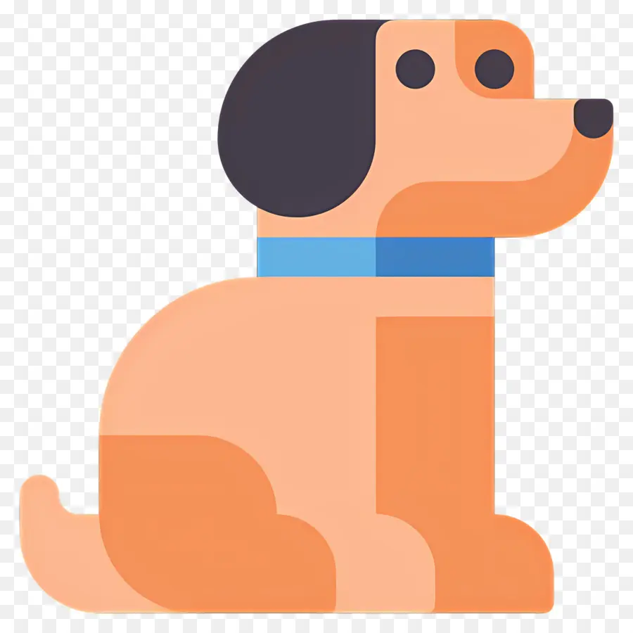 Emoji De Chien，Chien Assis PNG