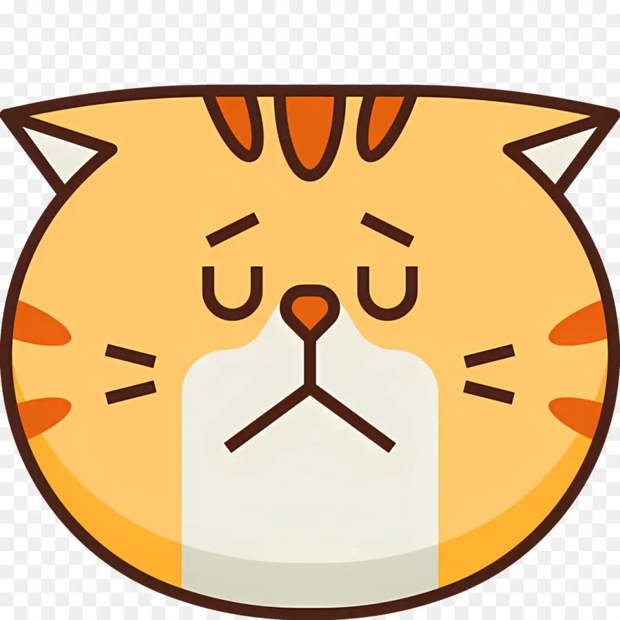 Chat Emoji，Chat Triste PNG