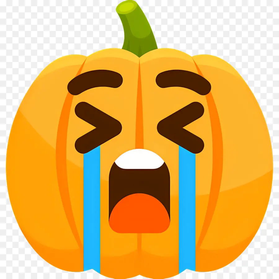 Emoji Qui Pleure，Citrouille Qui Pleure PNG