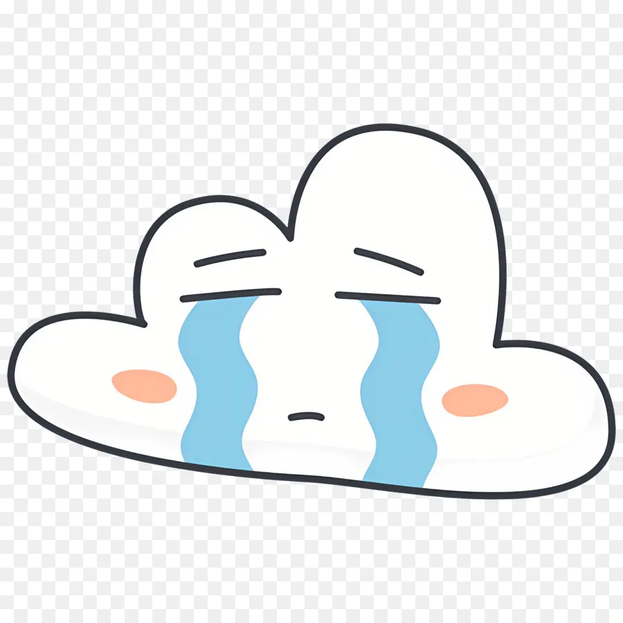 Emoji Qui Pleure，Nuage Qui Pleure PNG