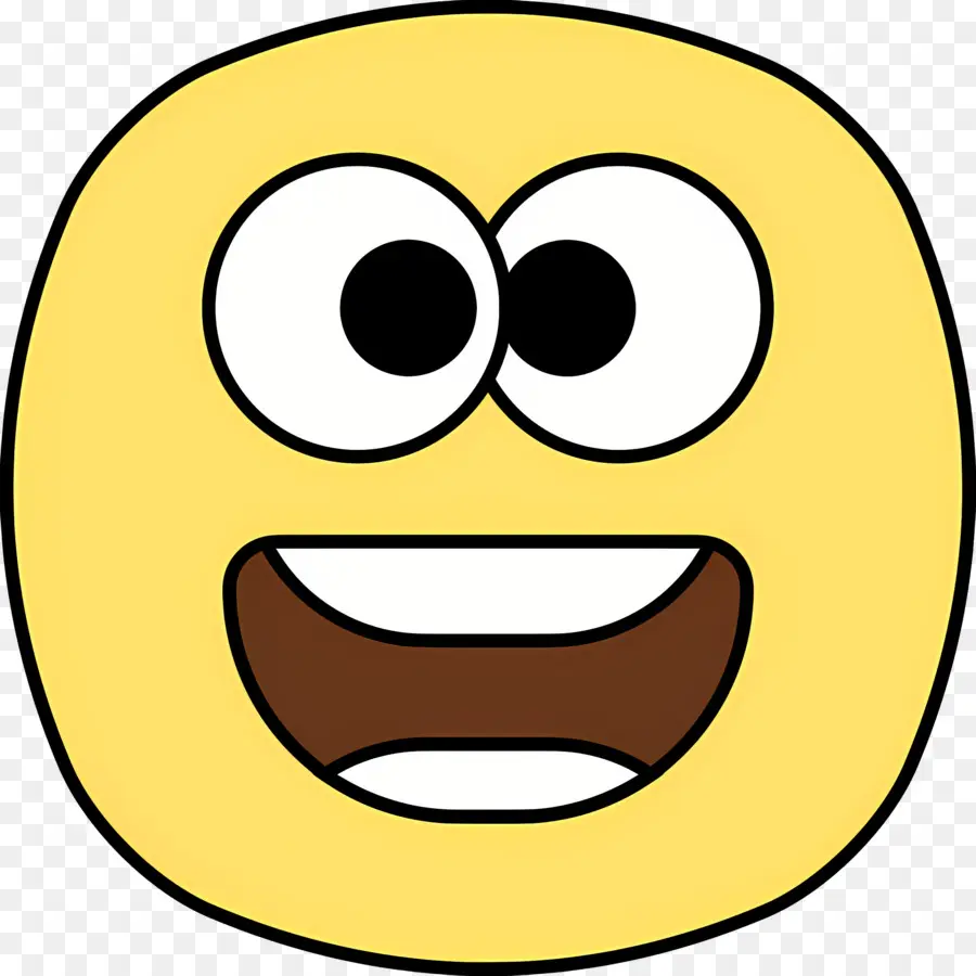 Rire Emoji，Visage Souriant PNG