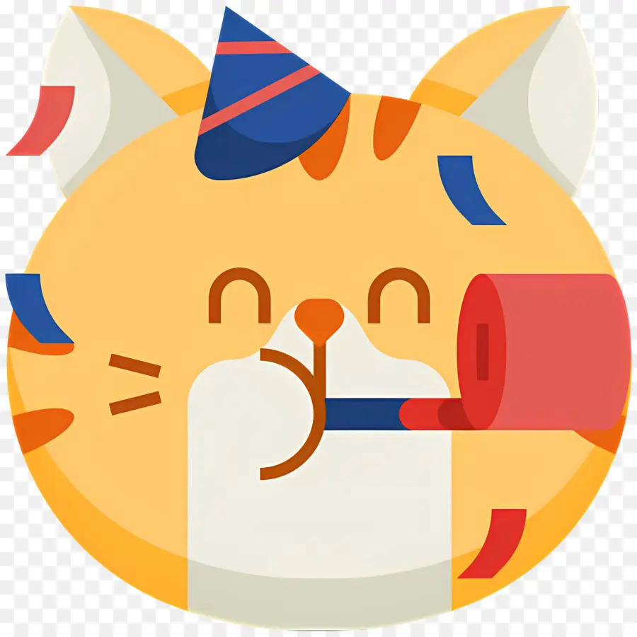 Chat Emoji，Chat De Fête PNG