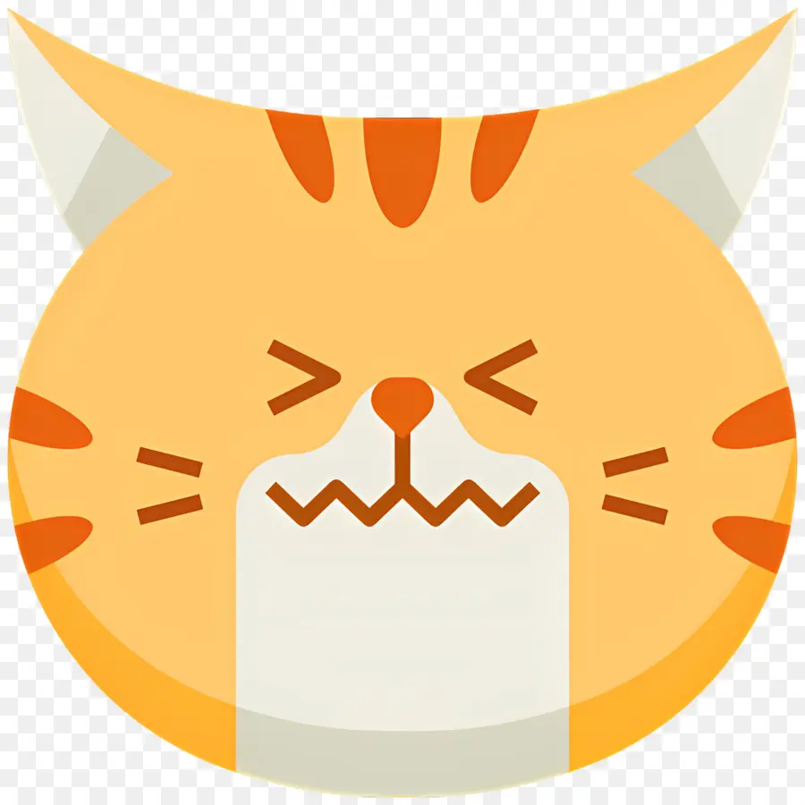 Chat Emoji，Chat Triste PNG