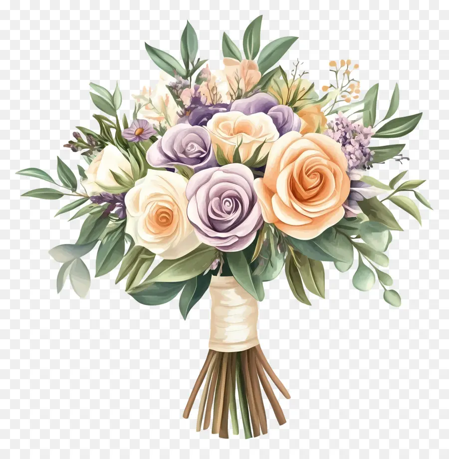 Bouquet De Mariée，Bouquet De Fleurs PNG