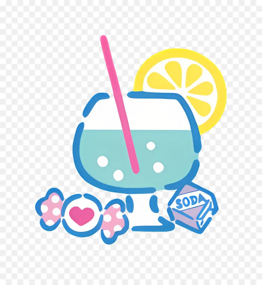 Punch Frais，Boisson Bleue PNG