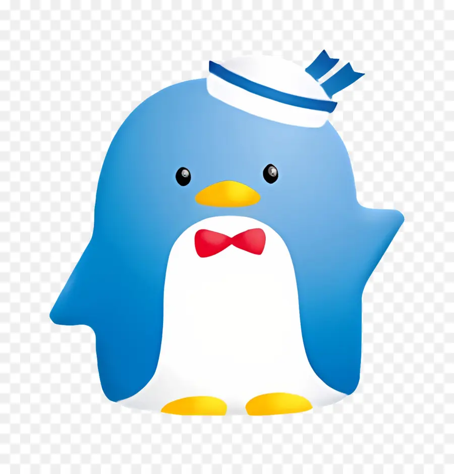 Tuxedosam，Pingouin Bleu Avec Chapeau De Marin PNG