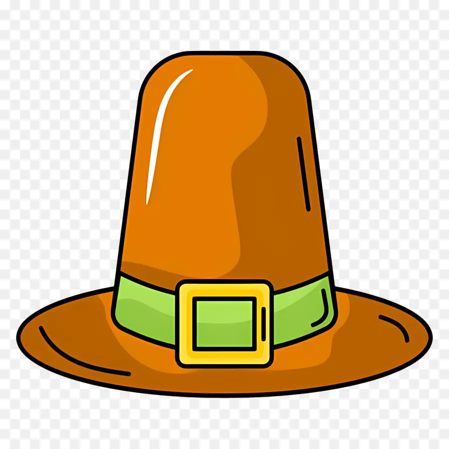 Chapeau De Thanksgiving，Chapeau Marron PNG