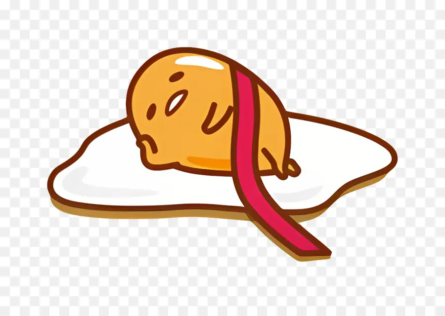 Gudetama，Oeuf Paresseux Au Bacon PNG