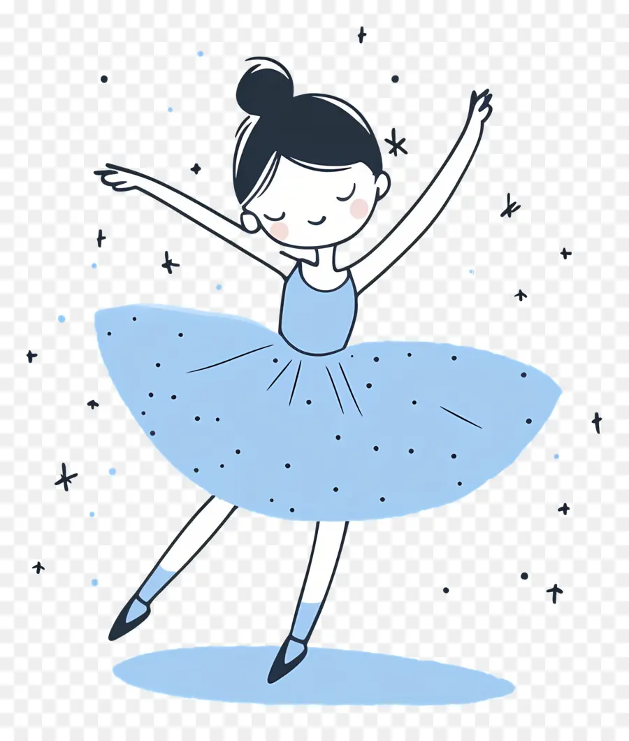 Ballet，Fille Dansante Bleue PNG