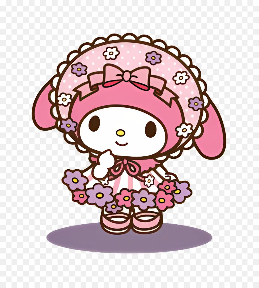 Ma Mélodie，Personnage De Lapin Rose PNG