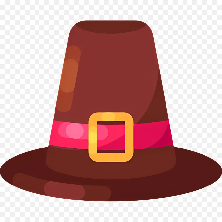 Chapeau De Thanksgiving，Chapeau Marron PNG