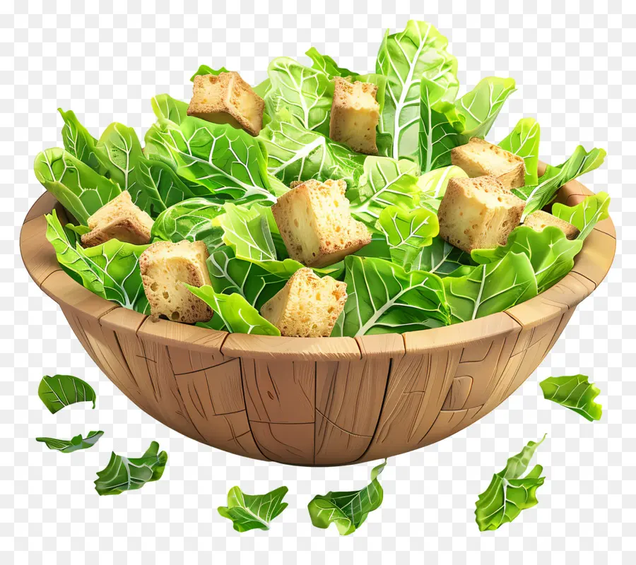 Salade César，Salade De Croûtons PNG