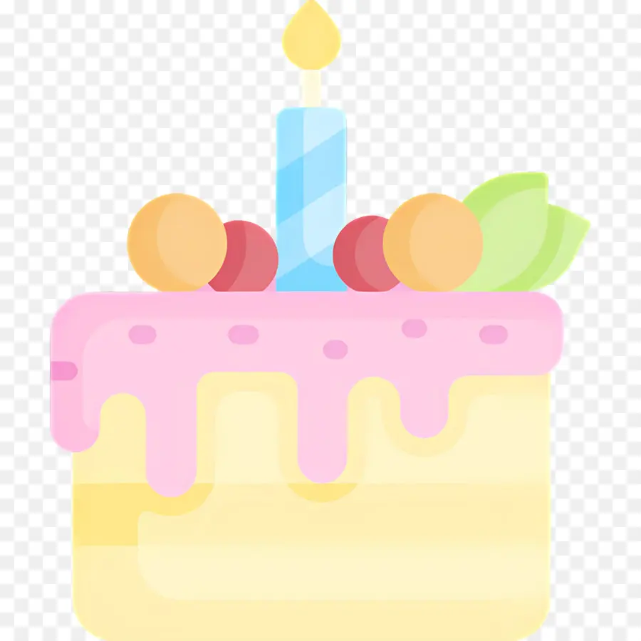 Gâteau D'anniversaire，Bougie PNG