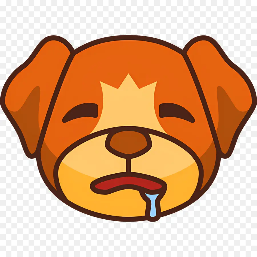 Emoji De Chien，Chien Qui Rit PNG