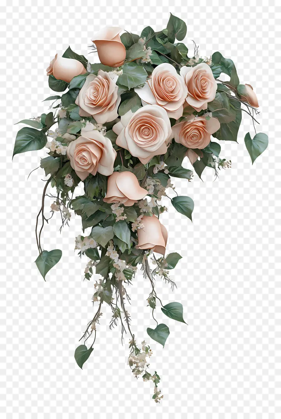 Bouquet De Mariée，Bouquet De Roses PNG