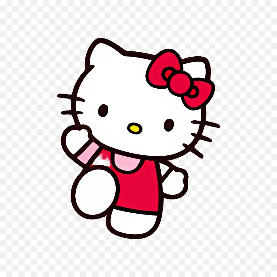 Bonjour Kitty，Chat De Dessin Animé PNG