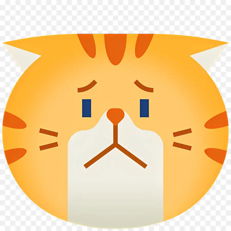 Chat Emoji，Chat Triste PNG