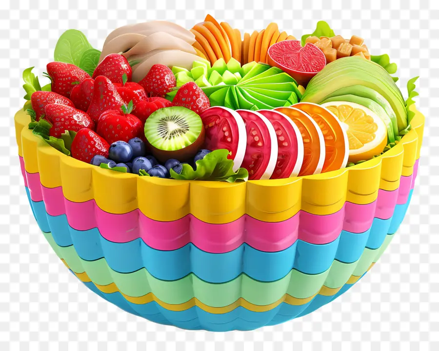 Salade Cobb，Saladier De Fruits PNG