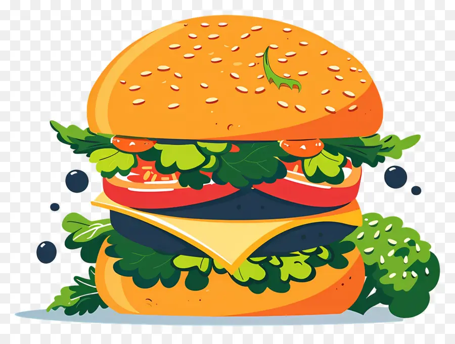 Burger Végétarien，Burger Aux Légumes PNG