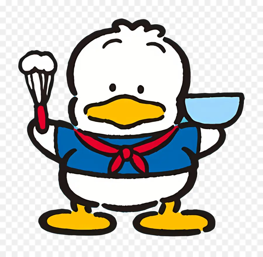 Pekklé，Chef De Canard De Dessin Animé PNG