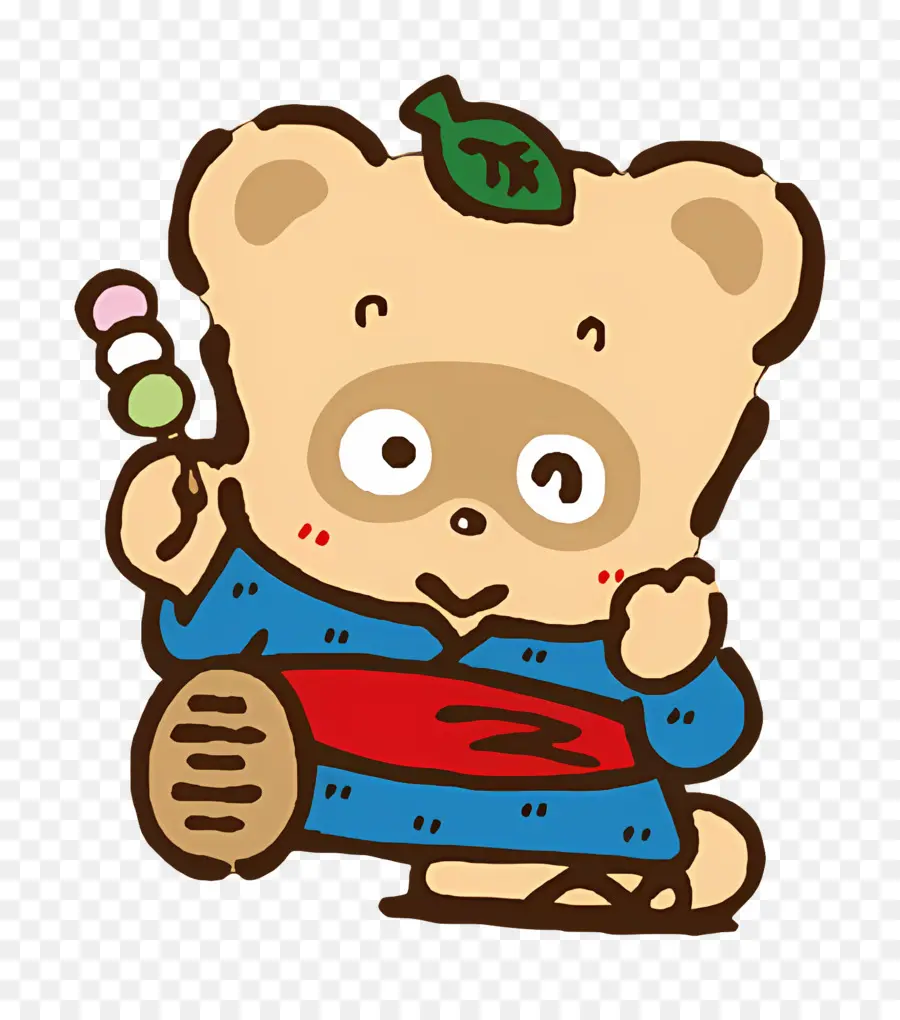 Pokopon，Ours Mignon Avec Dango PNG