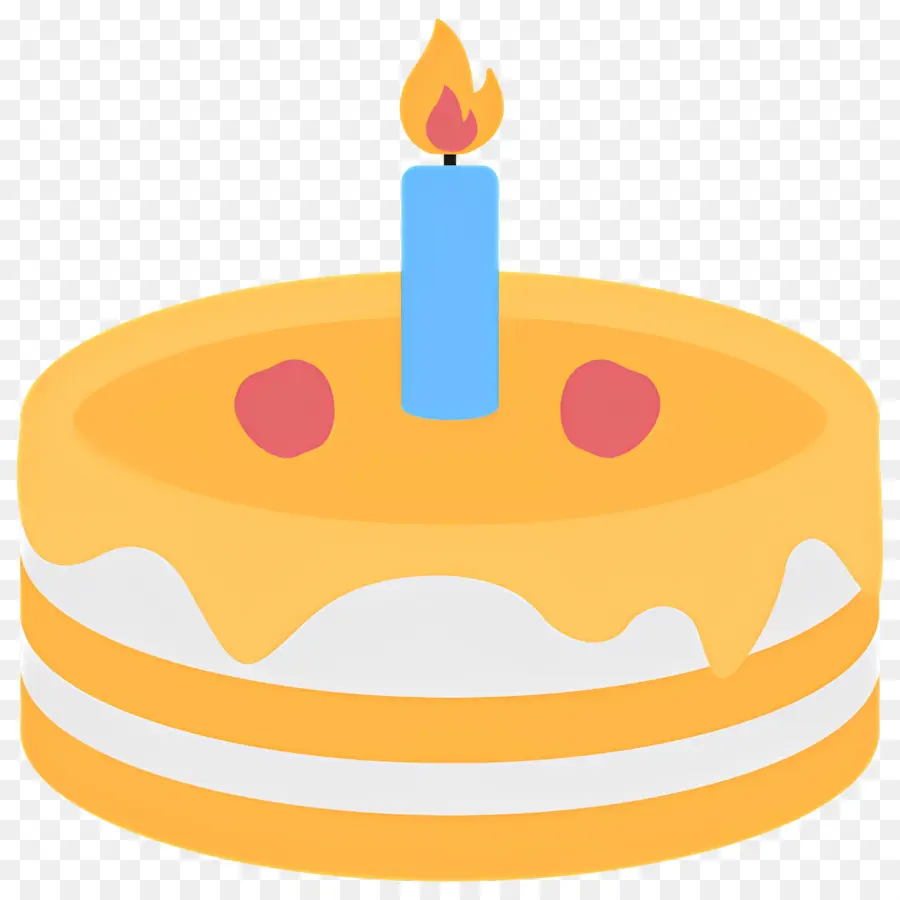 Gâteau D'anniversaire，Bougie PNG