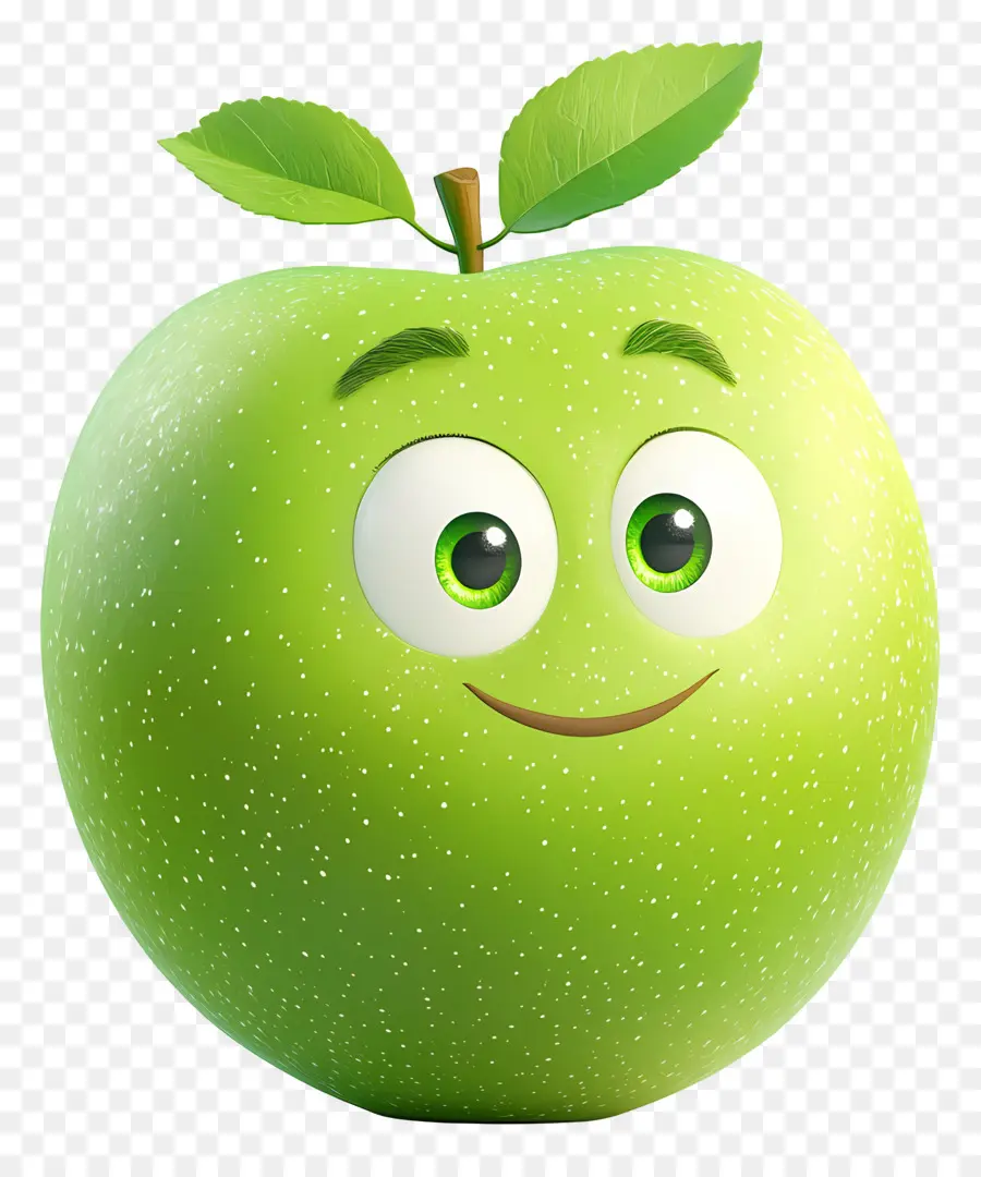 Pomme Verte，Dessin Animé Pomme Verte PNG