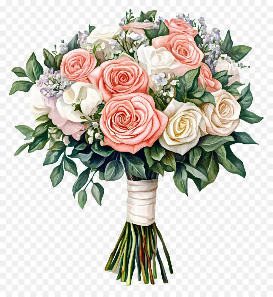 Bouquet De Mariée，Bouquet De Fleurs PNG