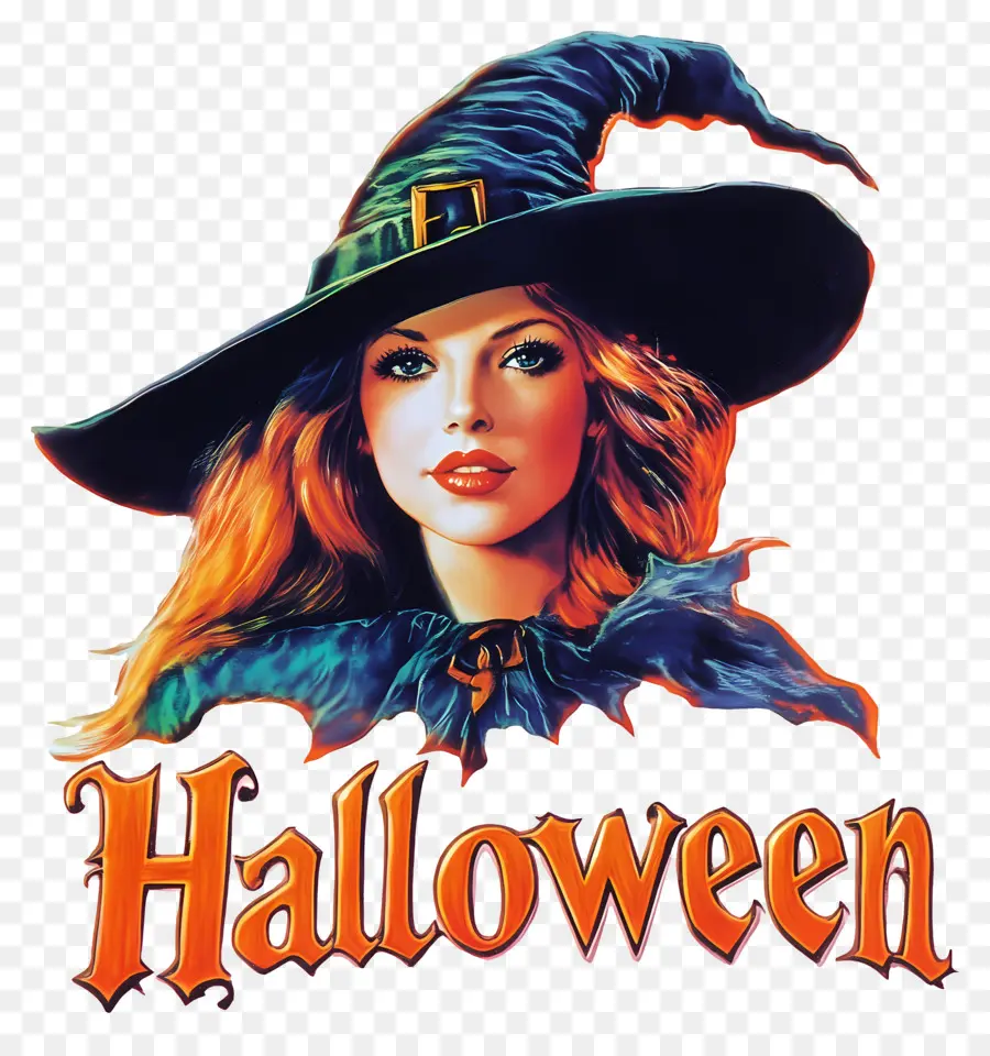 Halloween，Illustration De Sorcière PNG