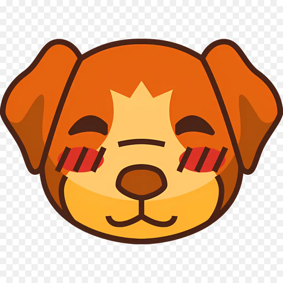 Emoji De Chien，Chien Rougissant PNG