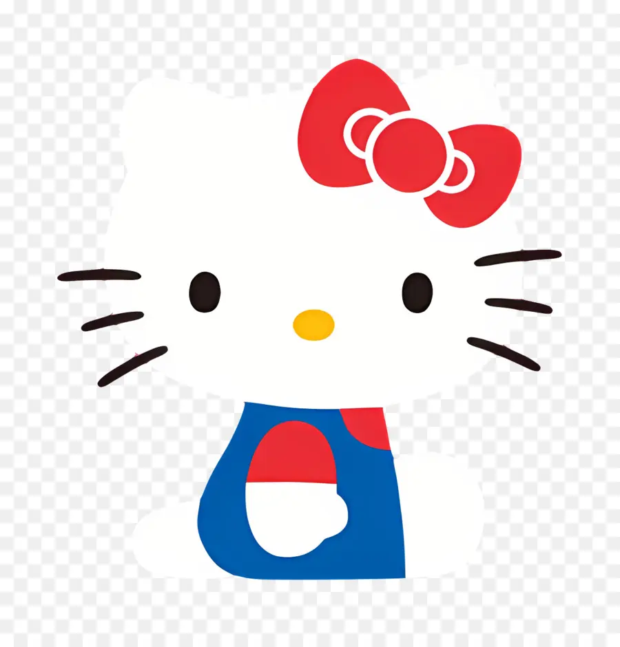 Bonjour Kitty，Caractère De Chat Blanc PNG