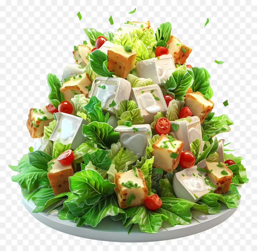 Salade César，Salade Au Fromage PNG