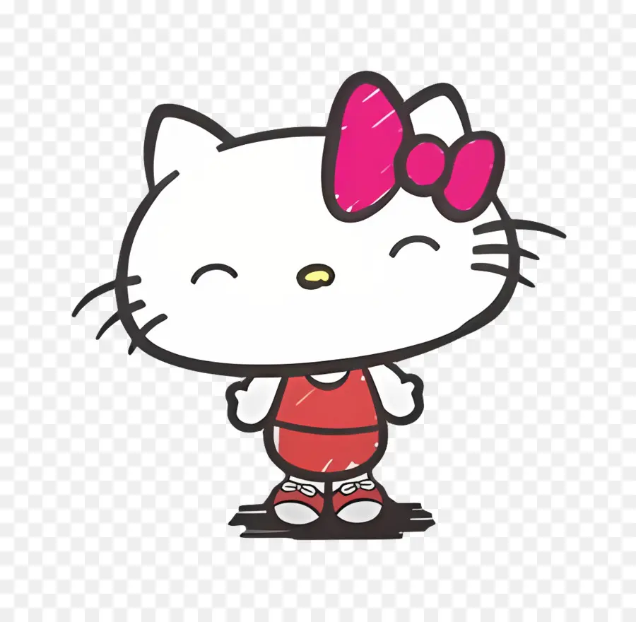 Bonjour Kitty，Bonjour Kitty Souriant PNG