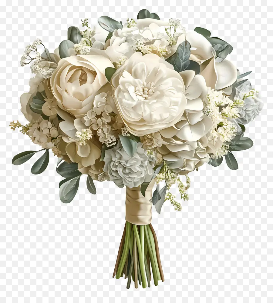 Bouquet De Mariée，Bouquet Blanc PNG