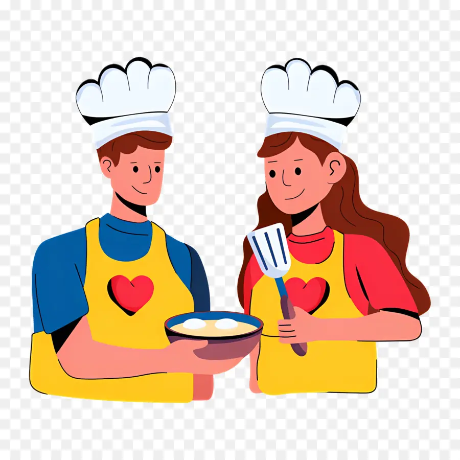 Cuisinier，Couple Cuisine PNG