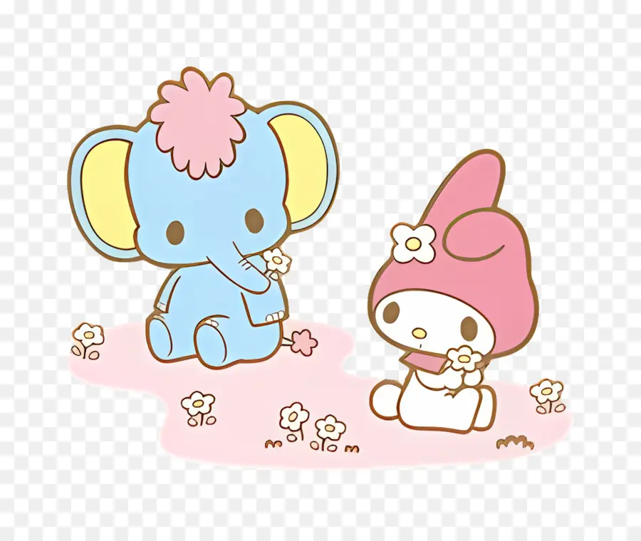 Ma Mélodie，Personnage Mignon Avec éléphant PNG