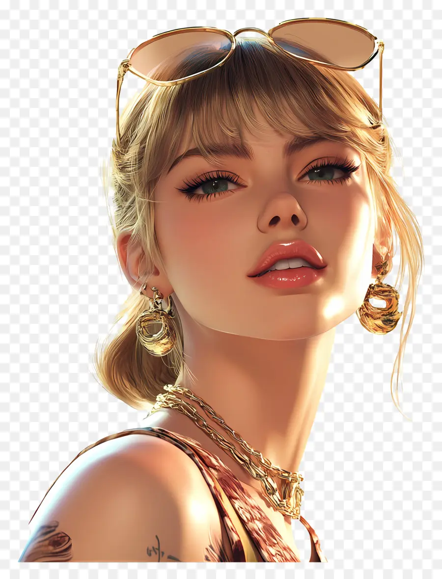 Taylor Swift，Femme Blonde PNG