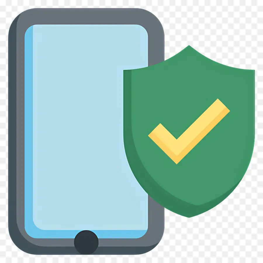 Protection Du Téléphone，Smartphone Avec Bouclier PNG