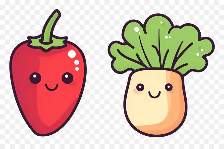 Logo Kimchi，Légumes Souriants PNG