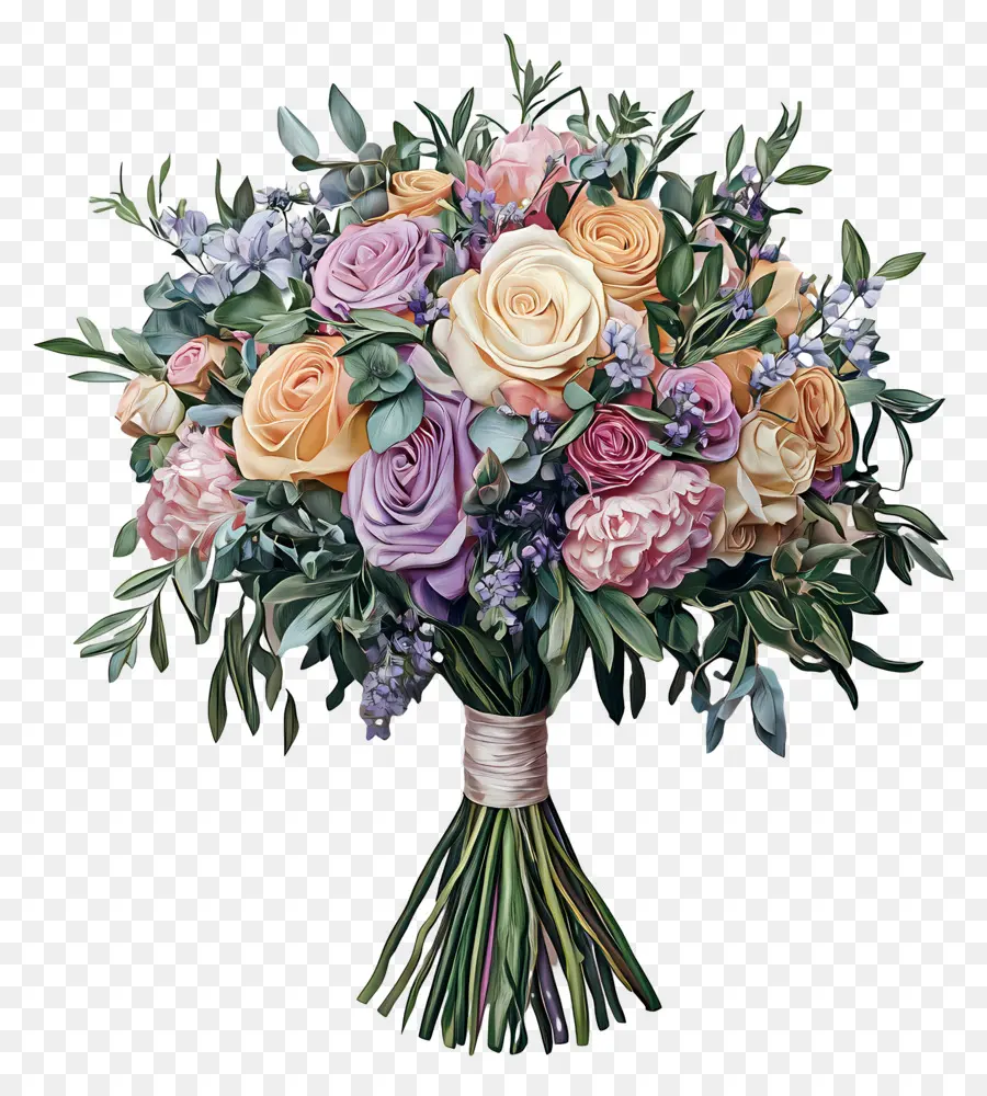 Bouquet De Mariée，Bouquet De Fleurs PNG