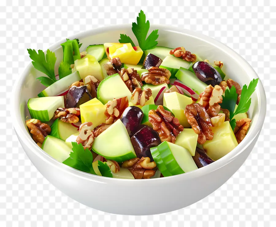 Salade Waldorf，Salade De Noix Et De Fruits PNG