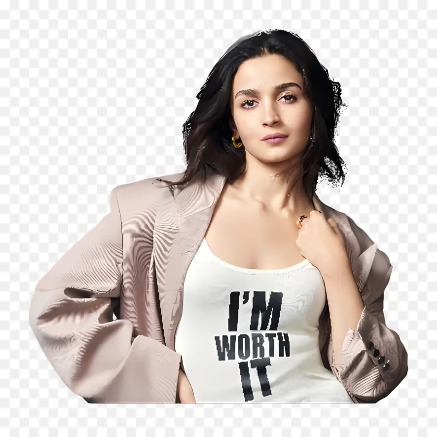 Alia Bhatt，Femme En Veste PNG